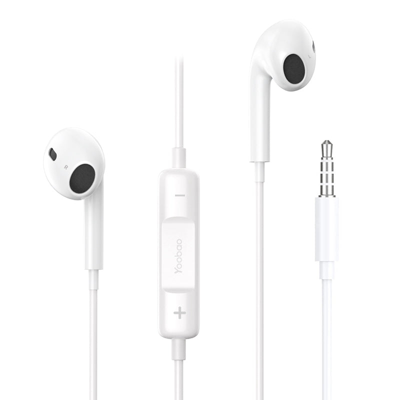 YOOBAO L-03 3.5mm Half-In-Ear Wired Headphones Button Control Headset for Running Listening YOOBAO L-03 3.5mm Half-In-Ear Wired Headphones Button Control Headset for Running Listening